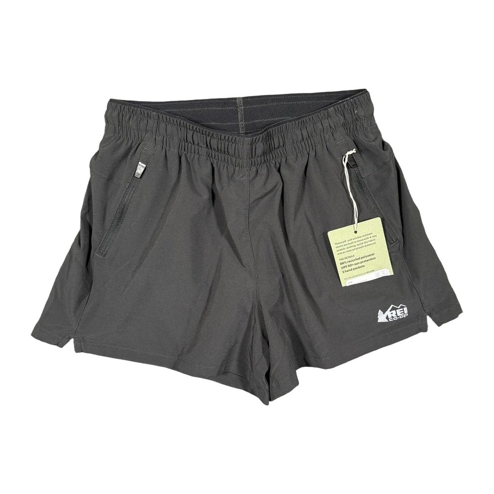 REI Co-op Kids Medium Active Pursuits Shorts Black 4-Way Stretch UPF 50+ NWT